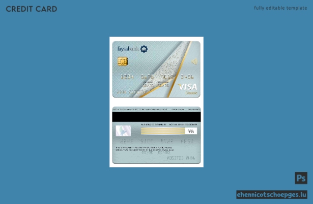 Pakistan Faysal Bank Visa Classic Card – Beispielvorschau